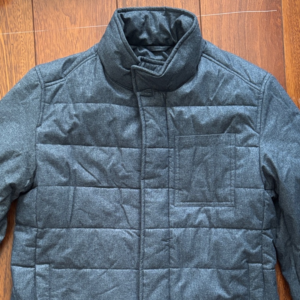 Winter Banana Republic Men's Blue Heather Quilted Jacket Size S like New